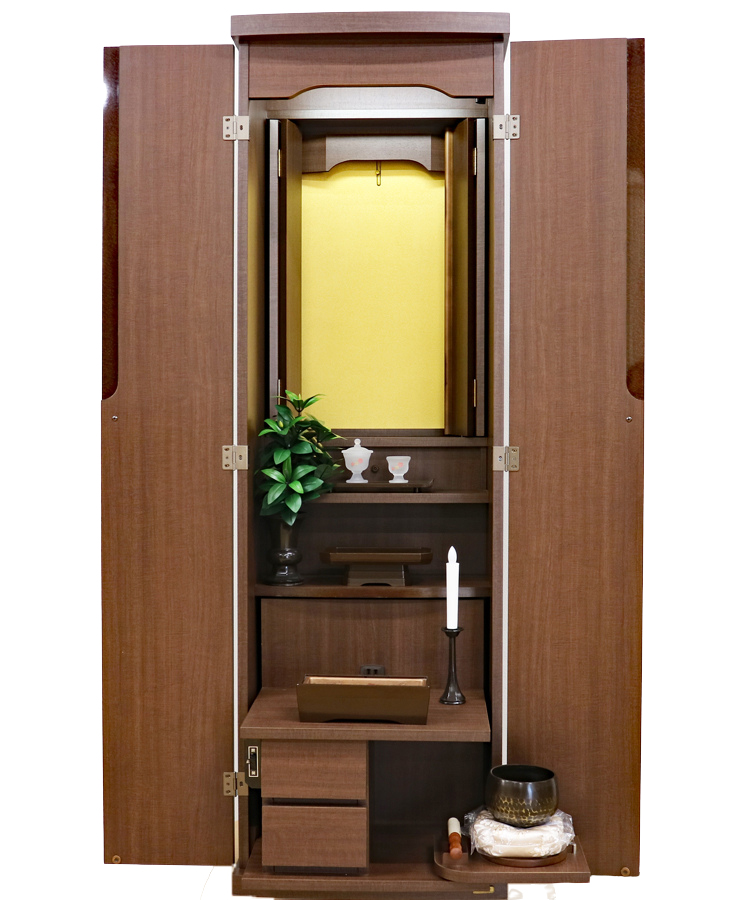 創価学会 家具調 中古仏壇 1357 ブラウン | 桜梅桃李.com