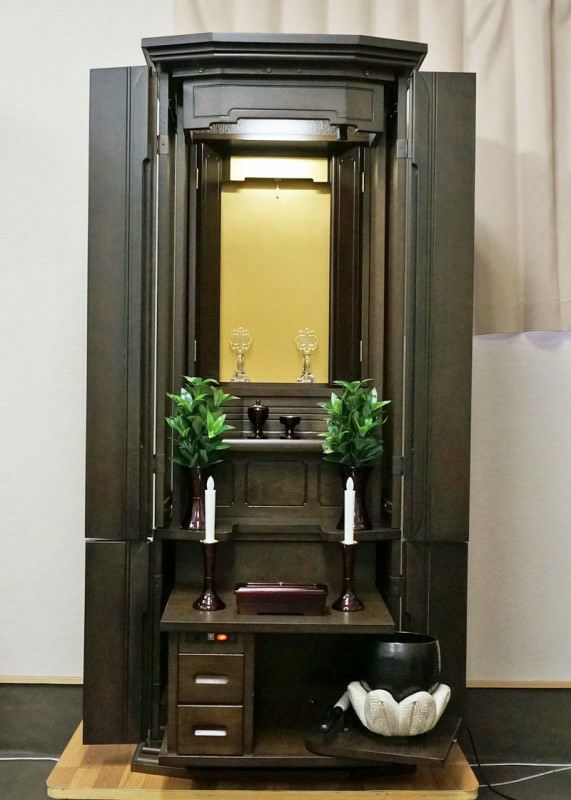 創価学会仏壇 中古 家具調仏壇 old346 | 桜梅桃李.com