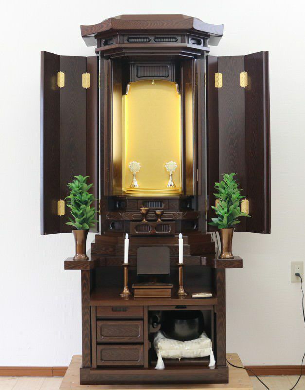 創価学会 厨子型 中古仏壇630 鉄刀木 製造から三年半｜仏壇革命・虚空