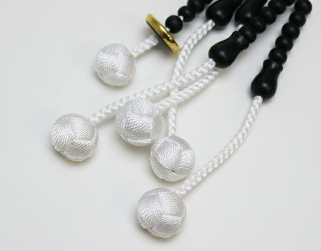 林九郎 作　陰陽金気撥財天然大宝珠 創価学会 大願念珠 荷木(かもく) ゴールド・ブラック 尺二 男性用 | 桜