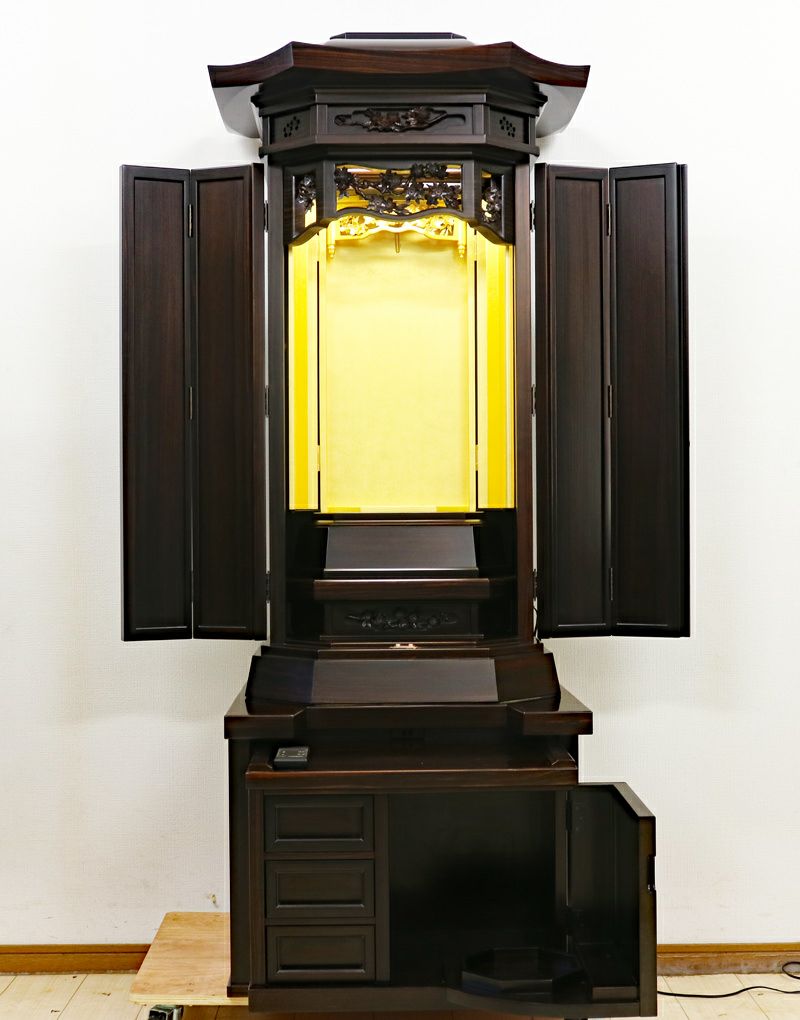 創価学会 厨子型 中古仏壇 864 金剛堂 21号黒檀厨子 | 桜梅桃李.com