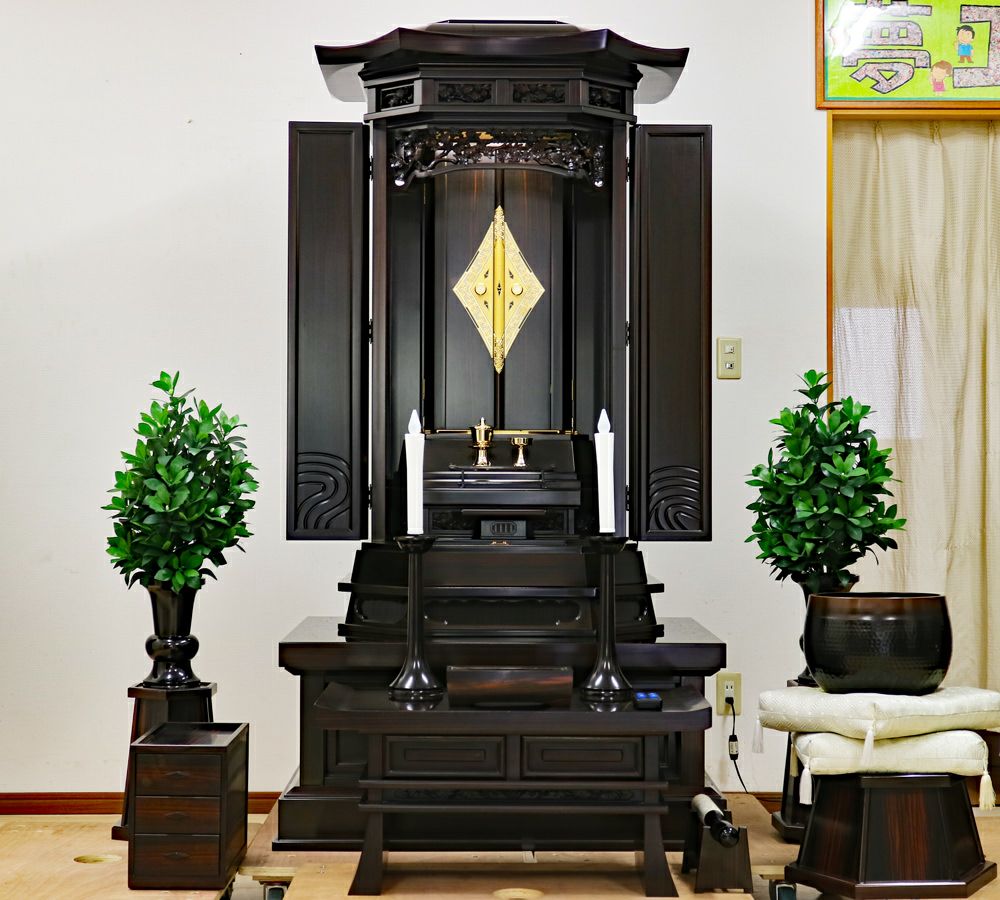 創価学会 厨子型経机付き 中古仏壇 892 瑠璃鳥 33号 | 桜梅桃李.com