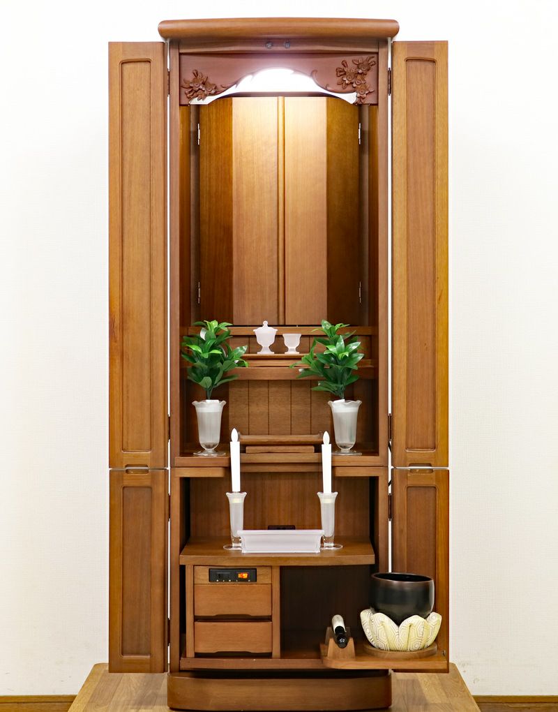 創価学会 家具調 中古仏壇 B897 金剛堂 50号マホガニーヨーロピアン