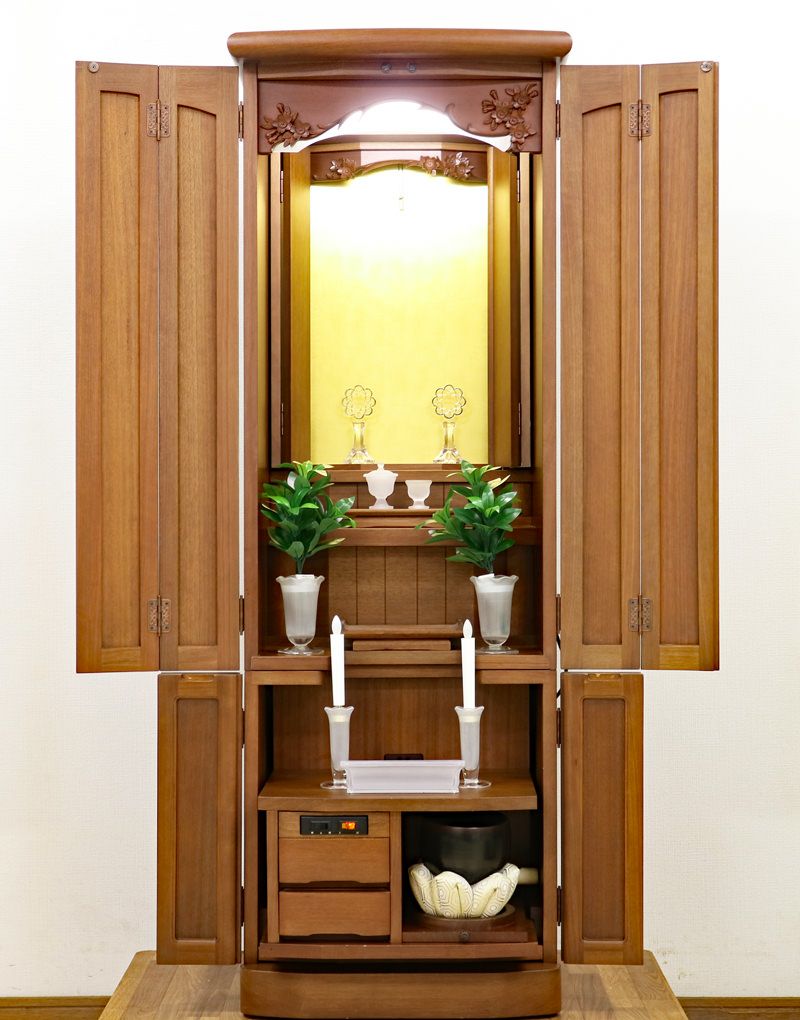 中古　仏壇 創価学会 家具調 中古仏壇 B897 金剛堂 50号マホガニーヨーロピアン