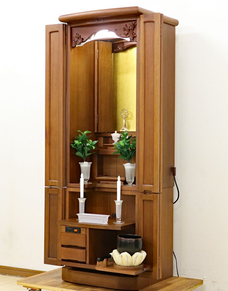 創価学会 家具調 中古仏壇 B897 金剛堂 50号マホガニーヨーロピアン