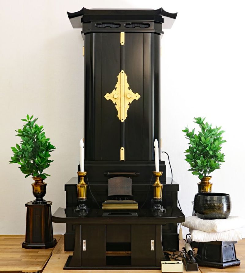 創価学会 厨子型 中古仏壇 895 経机・花台・リン台付 | 桜梅桃李.com