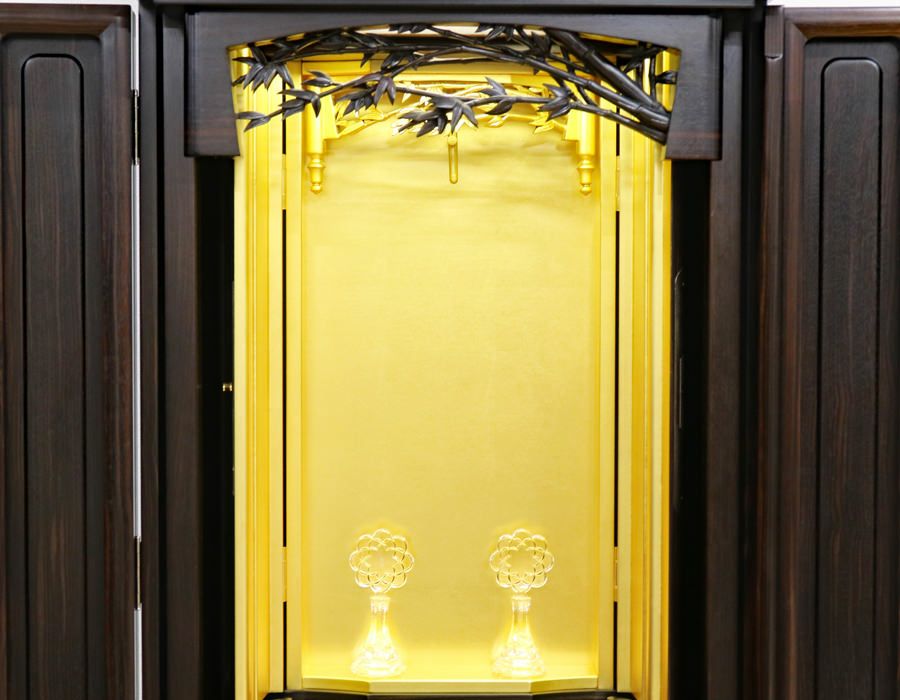 創価学会 厨子型 中古仏壇 1019 17号黒檀笹鳴 | 桜梅桃李.com