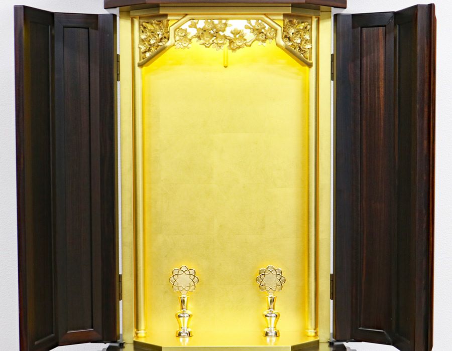 創価学会 厨子型 中古仏壇 1075 3尺黒檀六角厨子 | 桜梅桃李.com