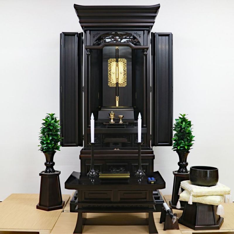創価学会 中古仏壇 1081 20号黒檀正三方 金剛桜 | 桜梅桃李.com