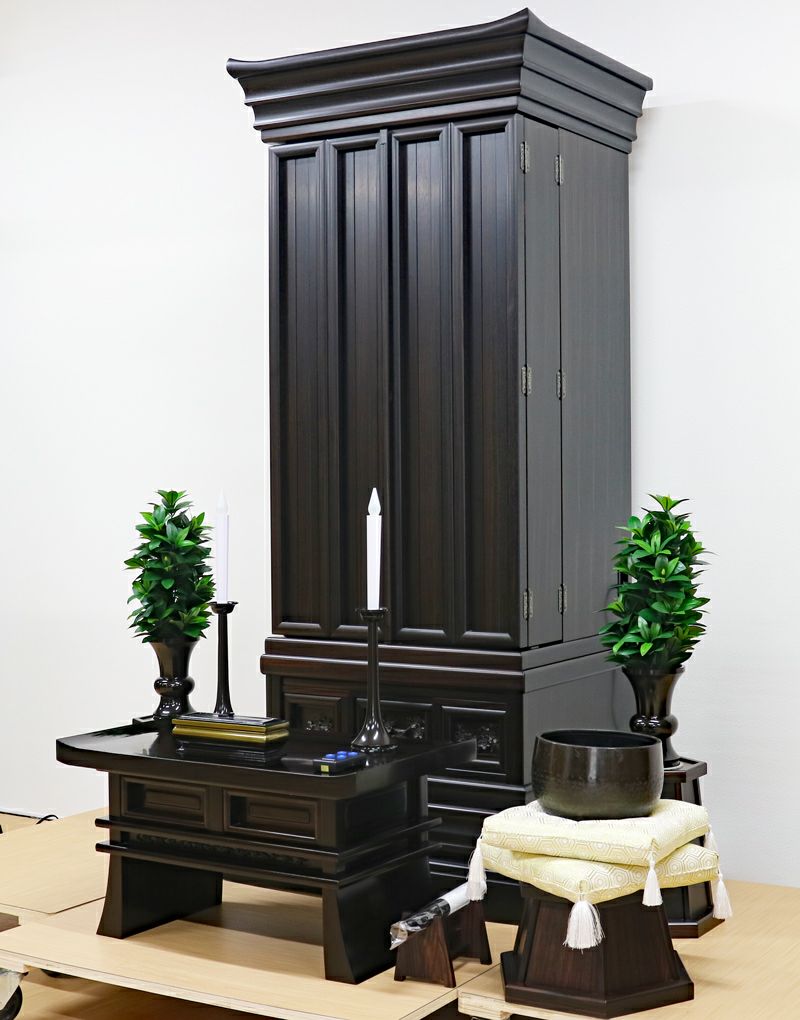 (美品)森正高級仏壇 風皇 16-20号本黒檀　日本製 中古美品 美品)森正高級仏壇 風皇 16-20号本黒檀 日本製 中古美品 美品)森正高級