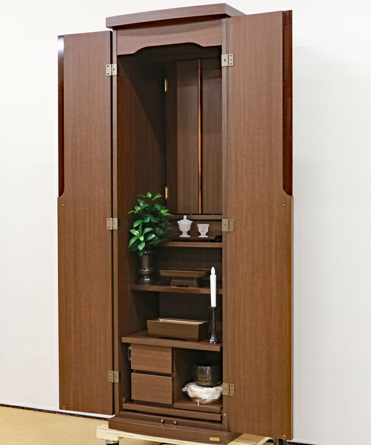 創価学会 家具調 中古仏壇 1357 ブラウン | 桜梅桃李.com
